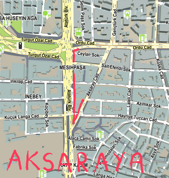 Fichier:Aksaraya street hooker map istanbul.png